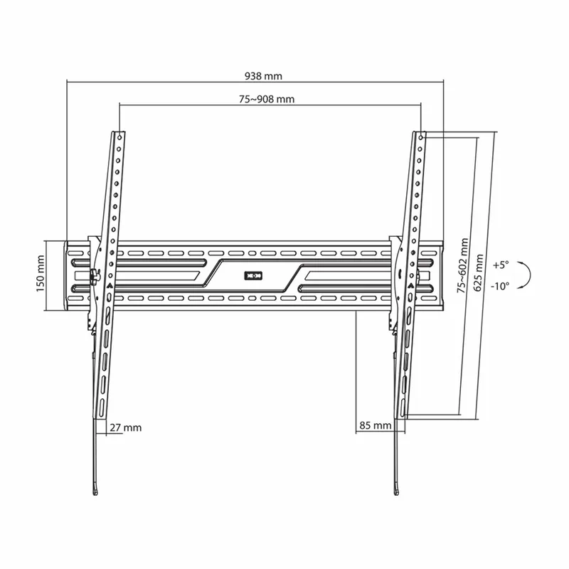 SBOX Tilt Mount VESA 800/100