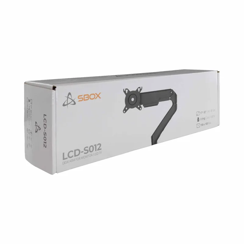 SBOX Monitor Desk Mount VESA 100/32