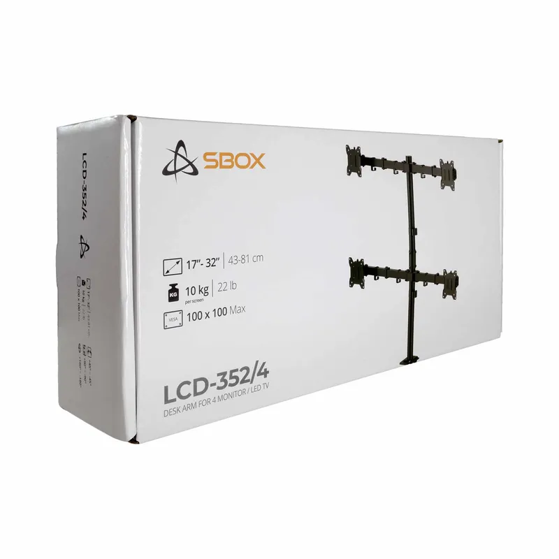 SBOX Monitor Desk Mount VESA 100/32