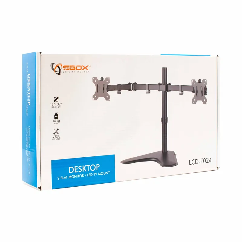 SBOX Monitor Desk Stand VESA 100/32
