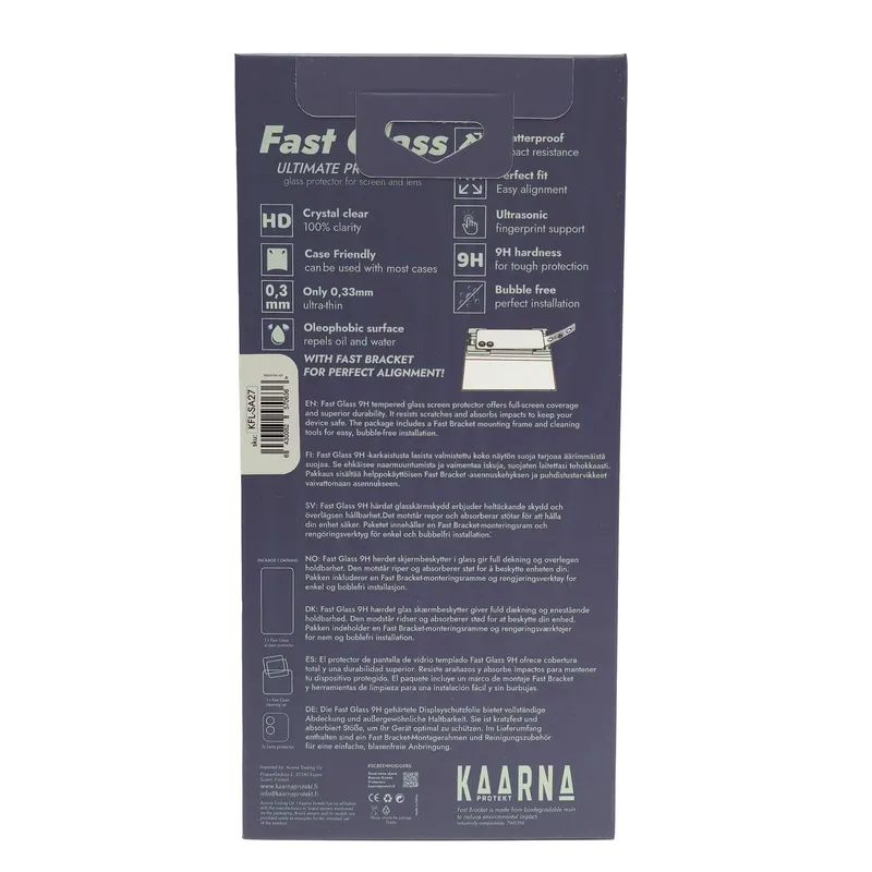 Kaarna 2in1 Full-Screen Glass + Lens protector Samsung Galaxy A27 - 8257063