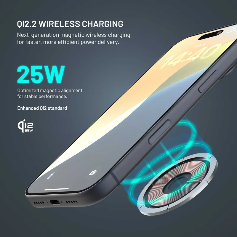 FIXED MagPowerstation Alu 3-in-1 Wireless Charging Stand Black - 8019455