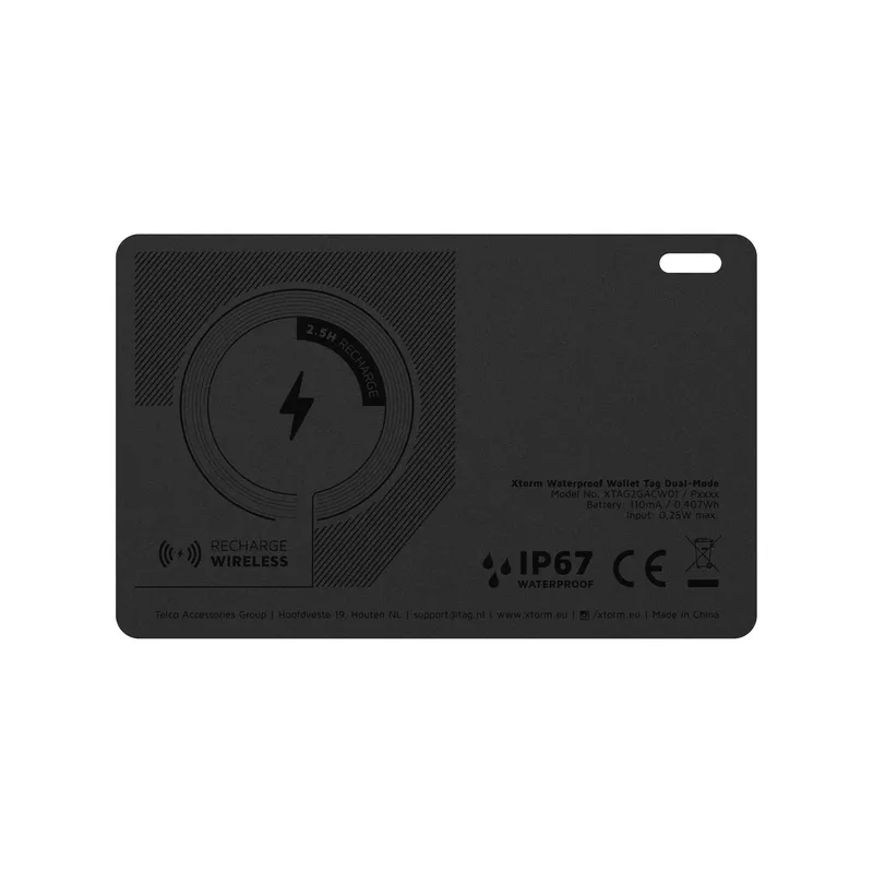Xtorm Wallet Tag Tracker for iOS & Android Black - 9510299