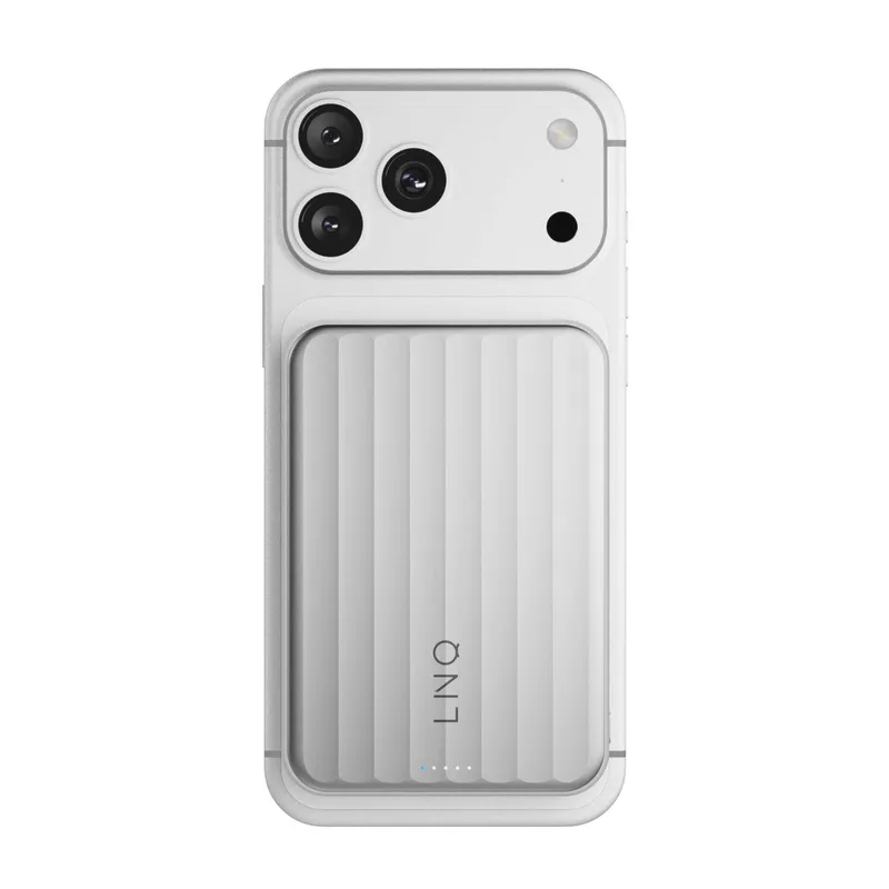 LINQ Magnetic Wireless QI2.2 Power Bank 25W/10.000mAh Silver - 7462339
