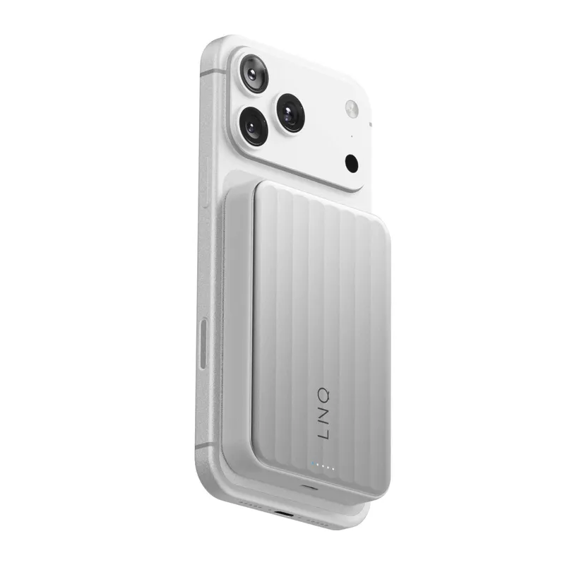 LINQ Magnetic Wireless QI2.2 Power Bank 25W/10.000mAh Silver - 7462339