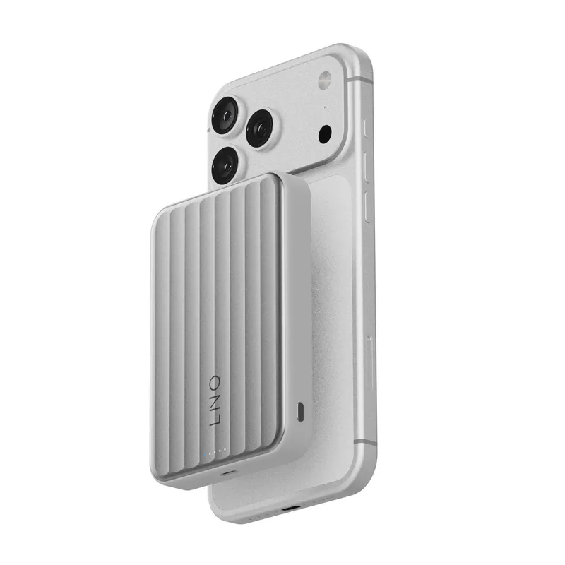 LINQ Magnetic Wireless QI2.2 Power Bank 25W/10.000mAh Silver - 7462339