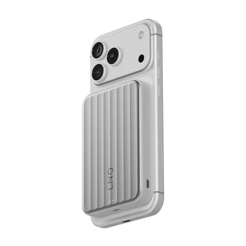 LINQ Magnetic Wireless QI2.2 Power Bank 25W/10.000mAh Silver - 7462339