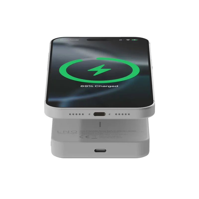 LINQ Magnetic Wireless QI2.2 Power Bank 25W/10.000mAh Silver - 7462339