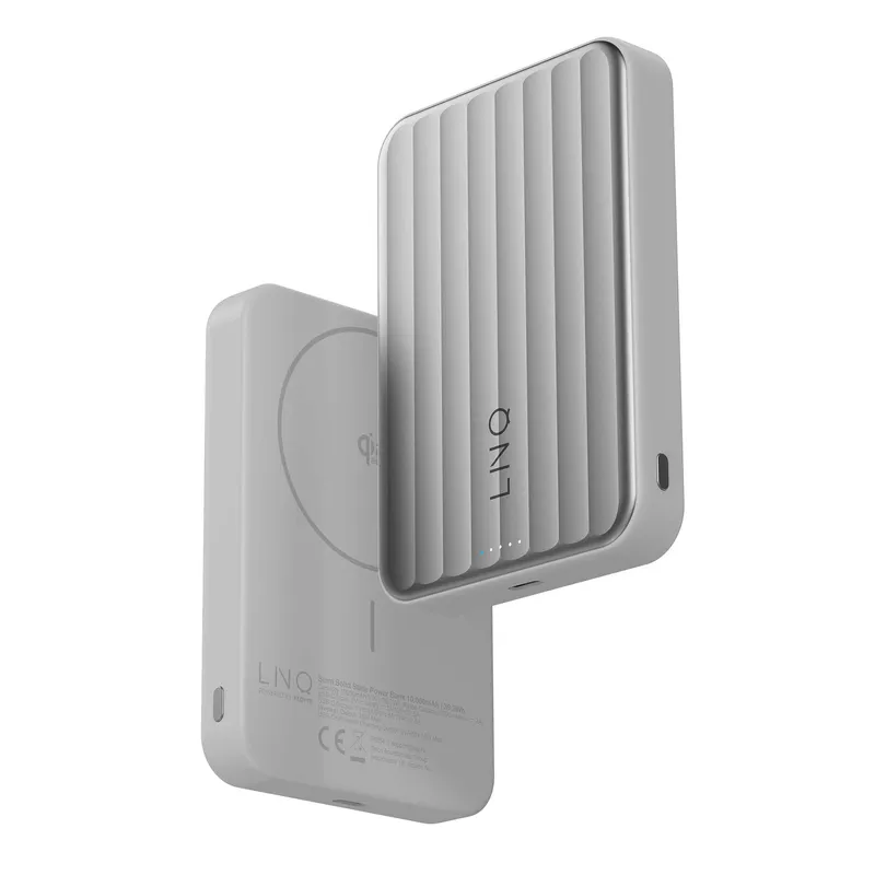 LINQ Magnetic Wireless QI2.2 Power Bank 25W/10.000mAh Silver - 7462339