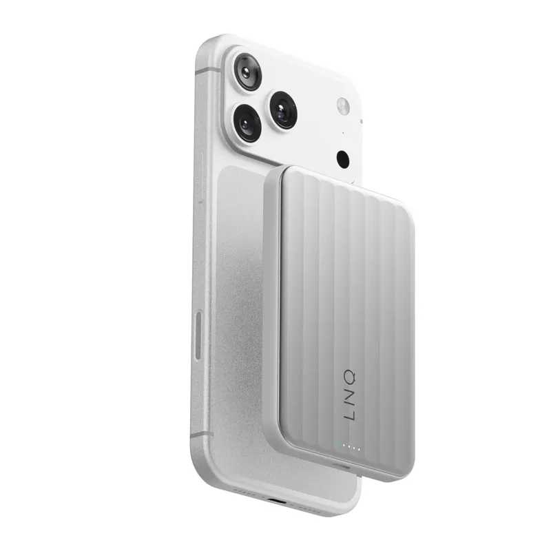 LINQ Magnetic Wireless QI2.2 Power Bank 25W/5.000mAh Silver - 7462338