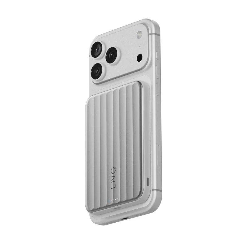 LINQ Magnetic Wireless QI2.2 Power Bank 25W/5.000mAh Silver - 7462338