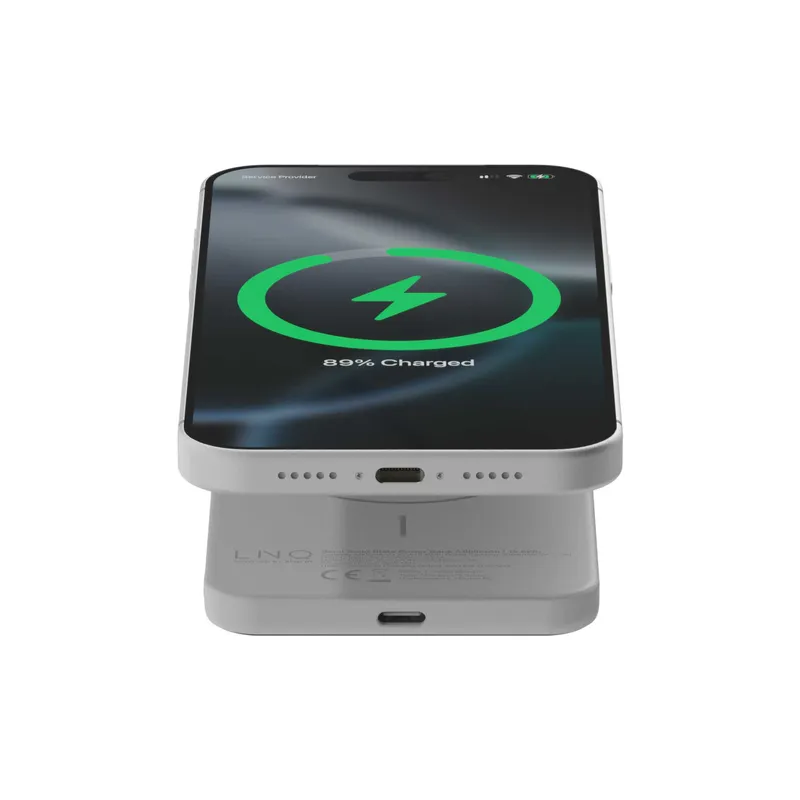 LINQ Magnetic Wireless QI2.2 Power Bank 25W/5.000mAh Silver - 7462338