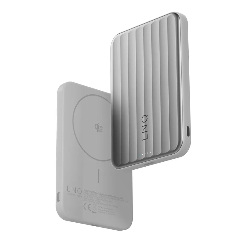 LINQ Magnetic Wireless QI2.2 Power Bank 25W/5.000mAh Silver - 7462338