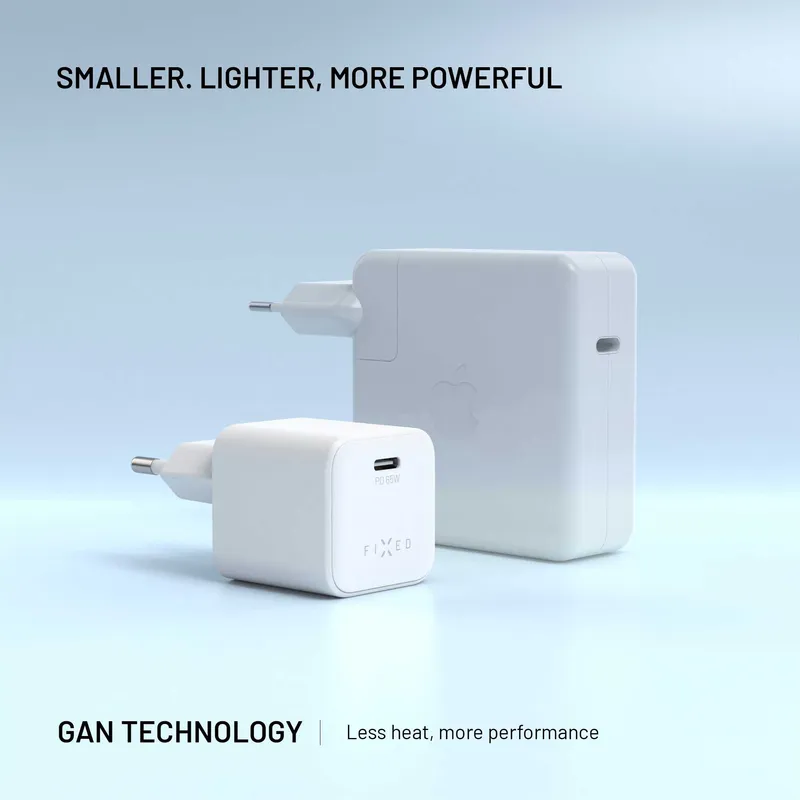 FIXED Mini GaN Wall Charger Set 65W 2m White - 8019454