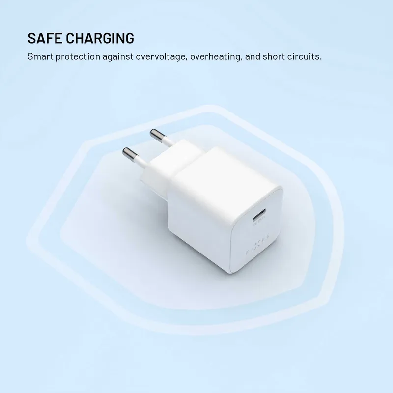 FIXED Mini GaN Wall Charger Set 65W 2m White - 8019454