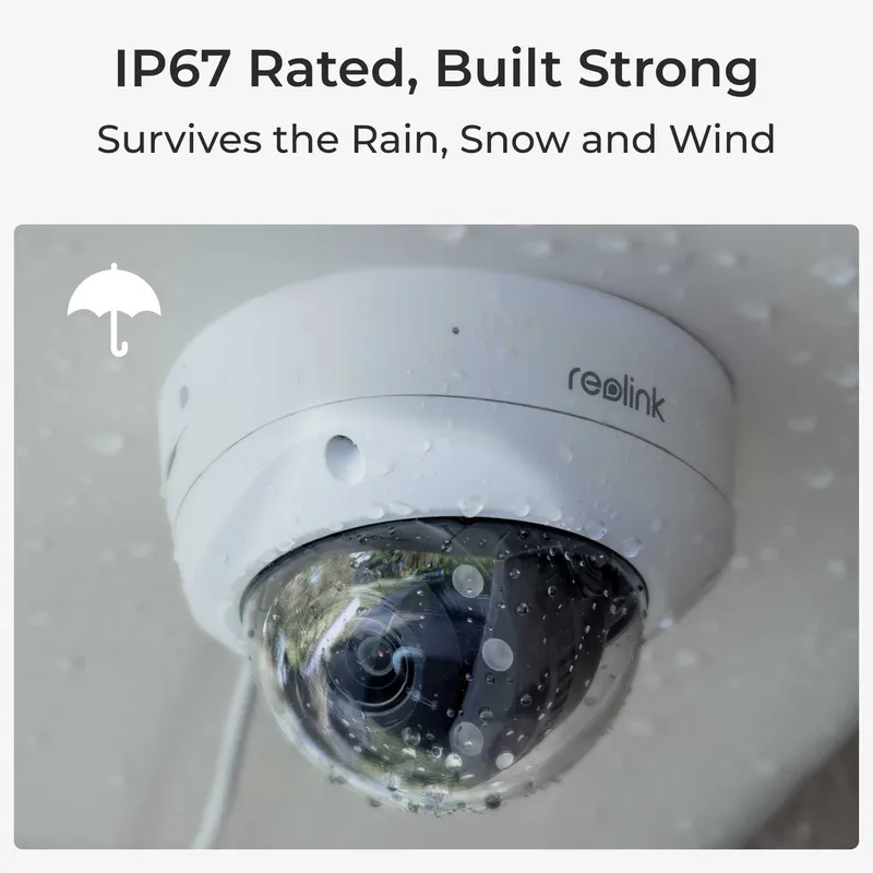 Reolink P437 4K Outdoor PoE IK10 Cam White - 5398341