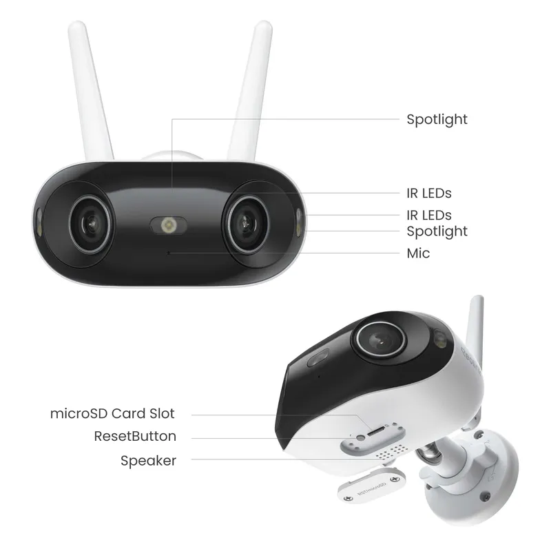 Reolink Elite Wifi 4K Outdoor Cam 180° White - 8503103