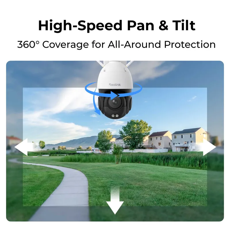 Reolink W840 WiFi6 UHD Outdoor Cam 2.4/5Ghz Wi-Fi White - 5398385