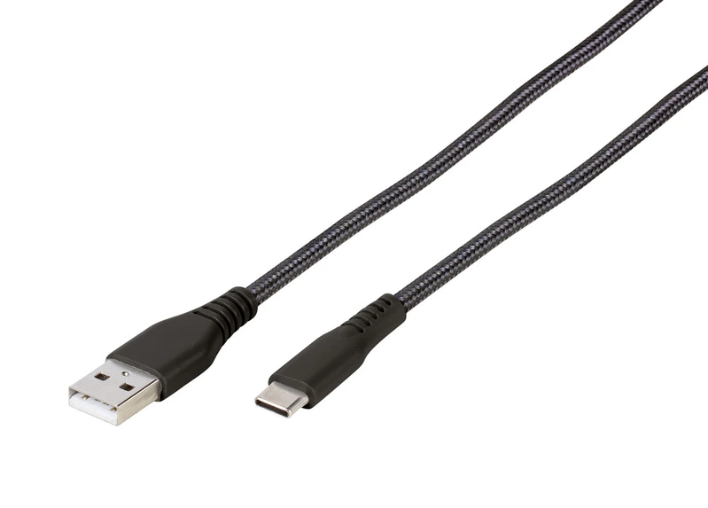 Vivanco Longlife USB-C/USB-A 2.0 Cable 2.5m Black - 2861693