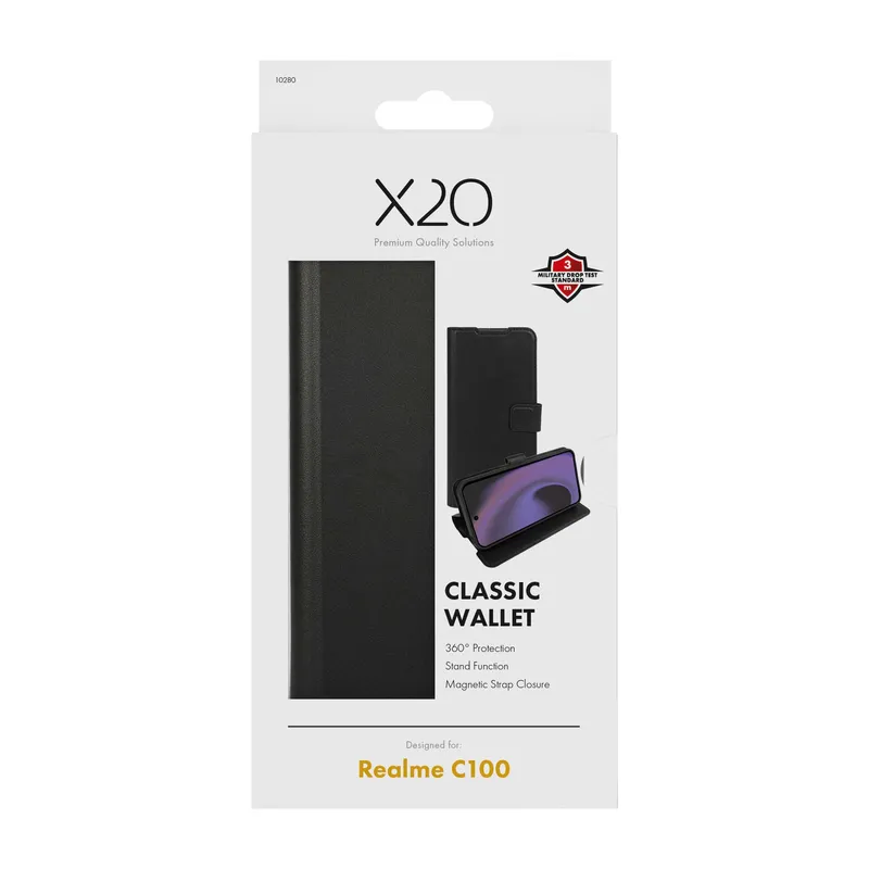X2O Classic Wallet Realme C100 Black - 3410280