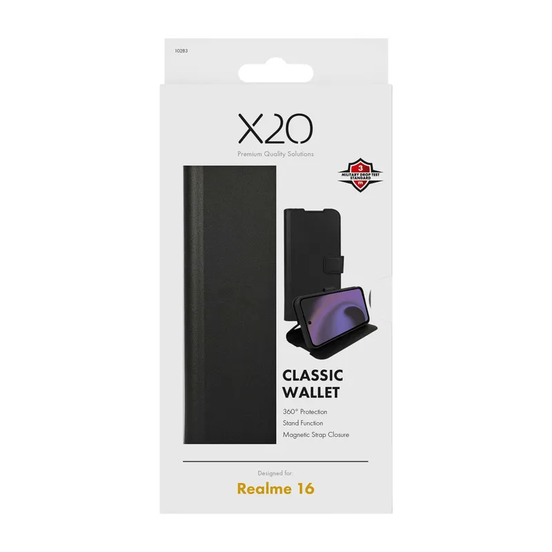 X2O Classic Wallet Realme 16 Black - 3410283