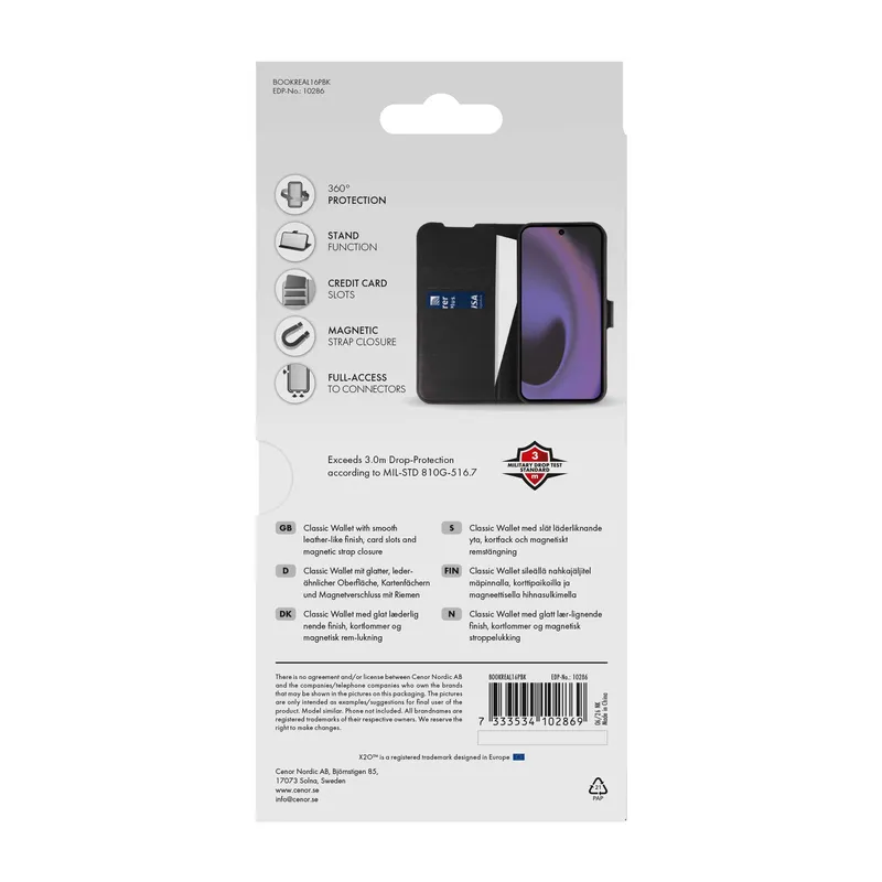 X2O Classic Wallet Realme 16 Pro Black - 3410286