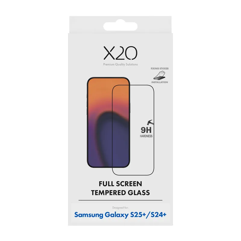 X2O Full Screen Protection Glass Samsung Galaxy S25+/S24+ - 3410357