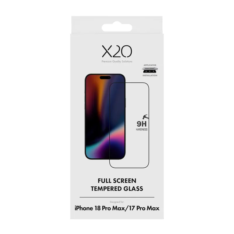 X2O Premium Full Screen Protection Glass Apple iPhone 18 Pro Max/17 Pro Max - 3410002