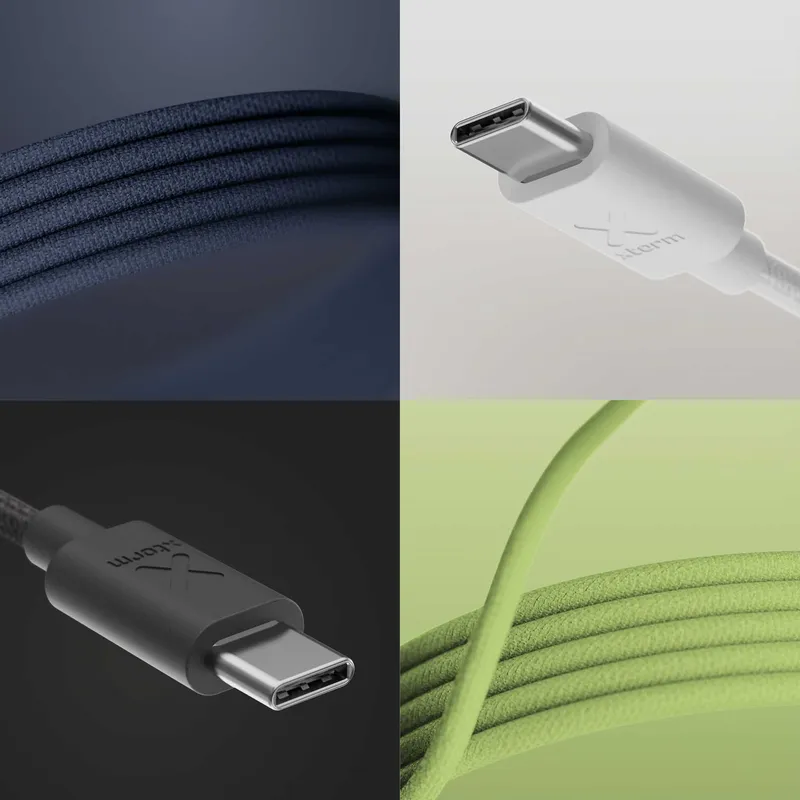 Xtorm Go2 GRS USB-C/C PD cable 100W 1m White - 9510020