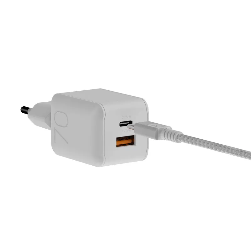Xtorm 70W GaN3 NextGen Home Charger USB-C/C/A GRS White - 9510374