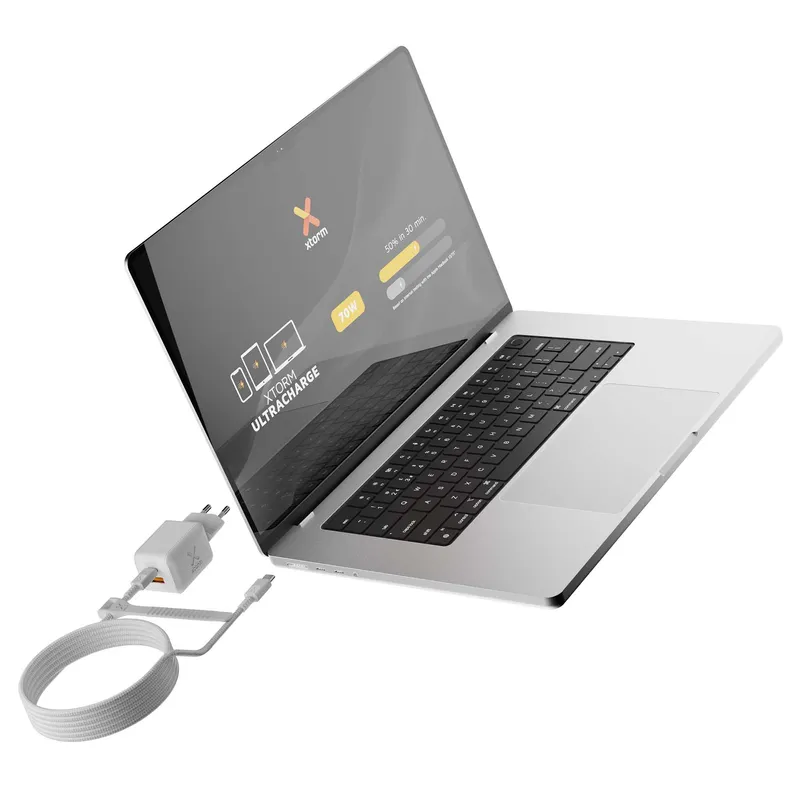 Xtorm 70W GaN3 NextGen Home Charger USB-C/C/A GRS White - 9510374