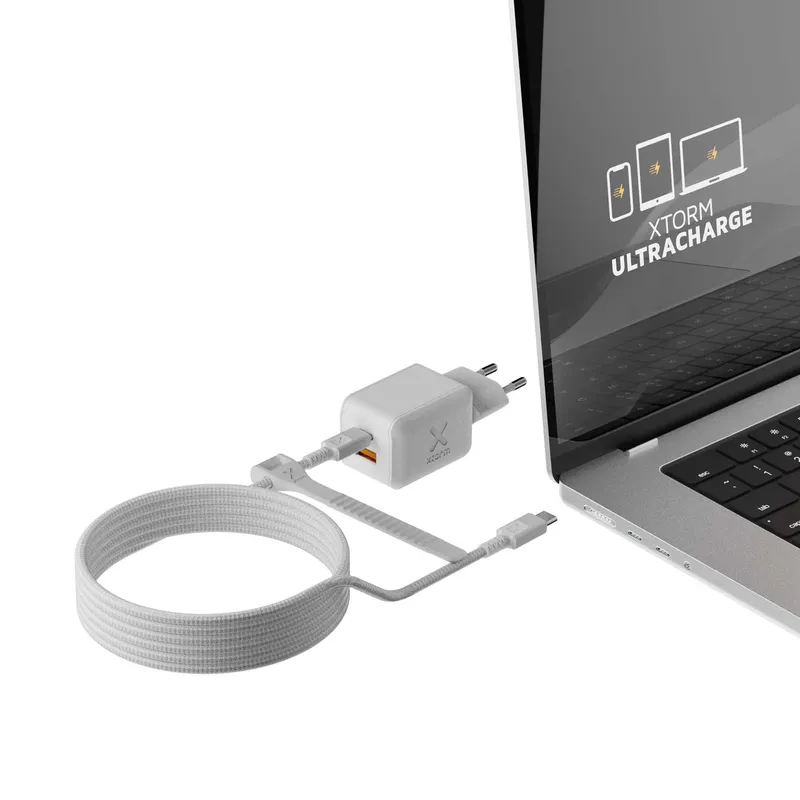 Xtorm 70W GaN3 NextGen Home Charger USB-C/C/A GRS White - 9510374