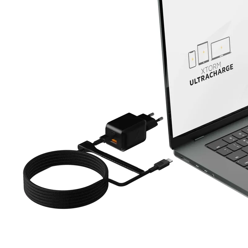 Xtorm 70W GaN3 NextGen Home Charger USB-C/C/A GRS Black - 9510375