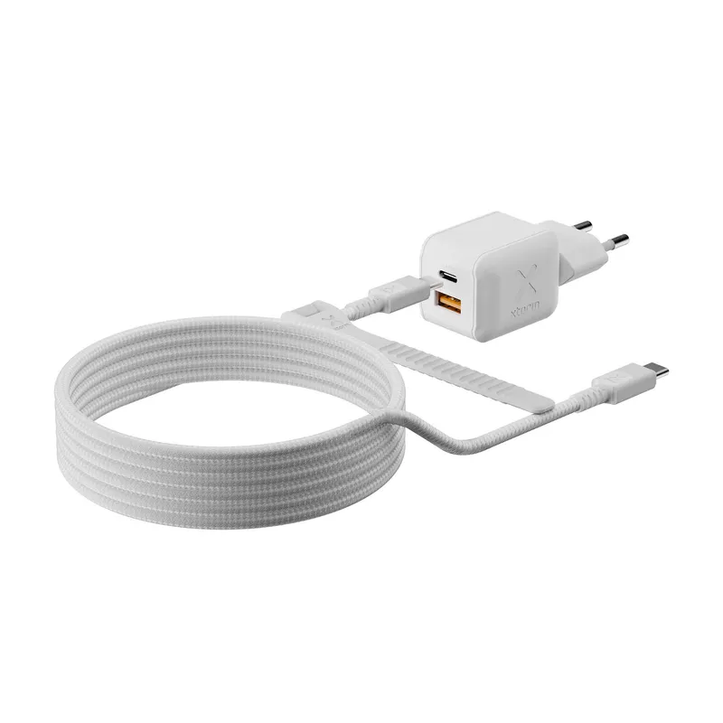 Xtorm 45W GaN3 NextGen Home Charger USB-C/A GRS White - 9510372
