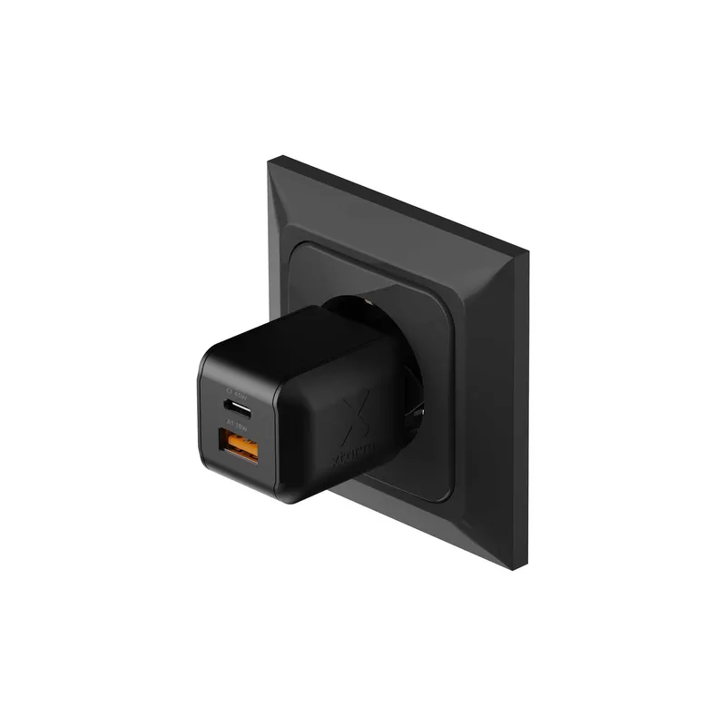 Xtorm 45W GaN3 NextGen Home Charger USB-C/A GRS Black - 9510373