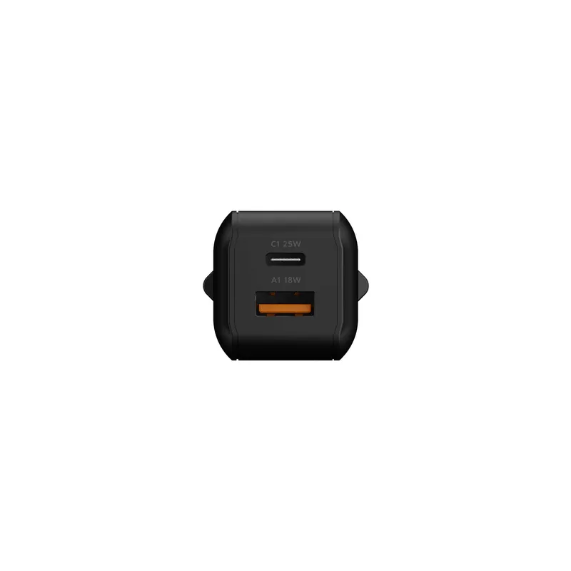 Xtorm 25W GaN3 NextGen Home Charger USB-C/A GRS Black - 9510371