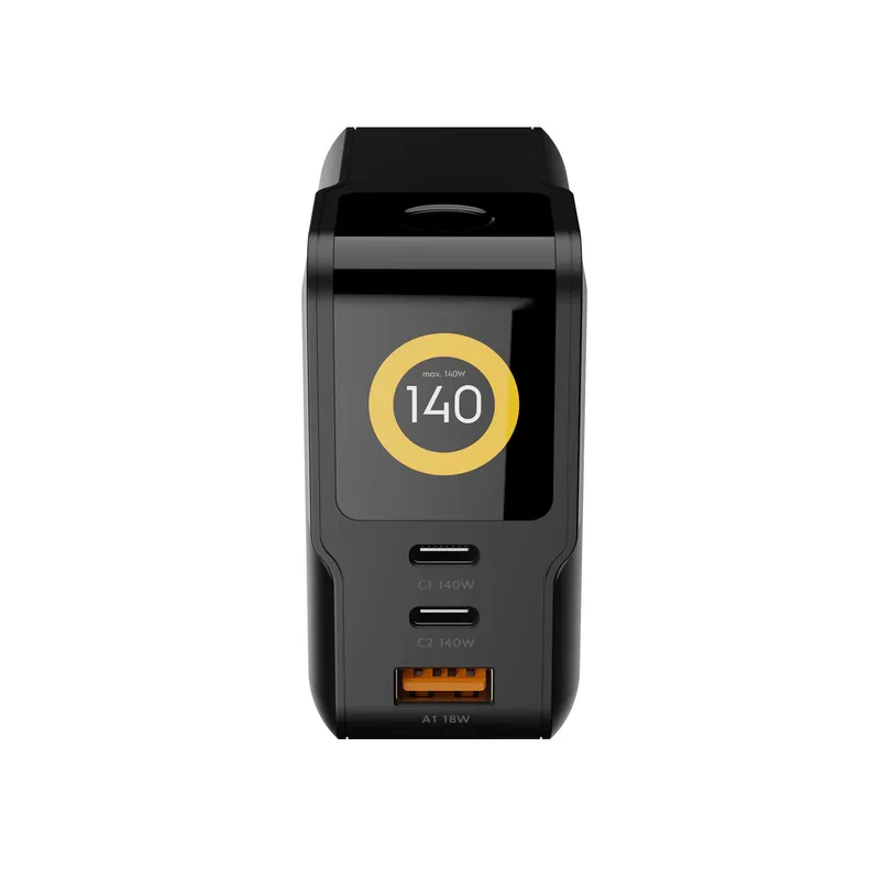 Xtorm 140W GaN3 NextGen Home Charger USB-C/C/A GRS Black - 9510377