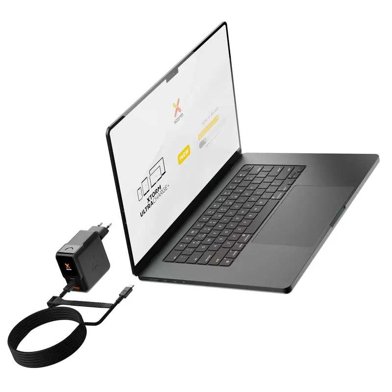 Xtorm 140W GaN3 NextGen Home Charger USB-C/C/A GRS Black - 9510377