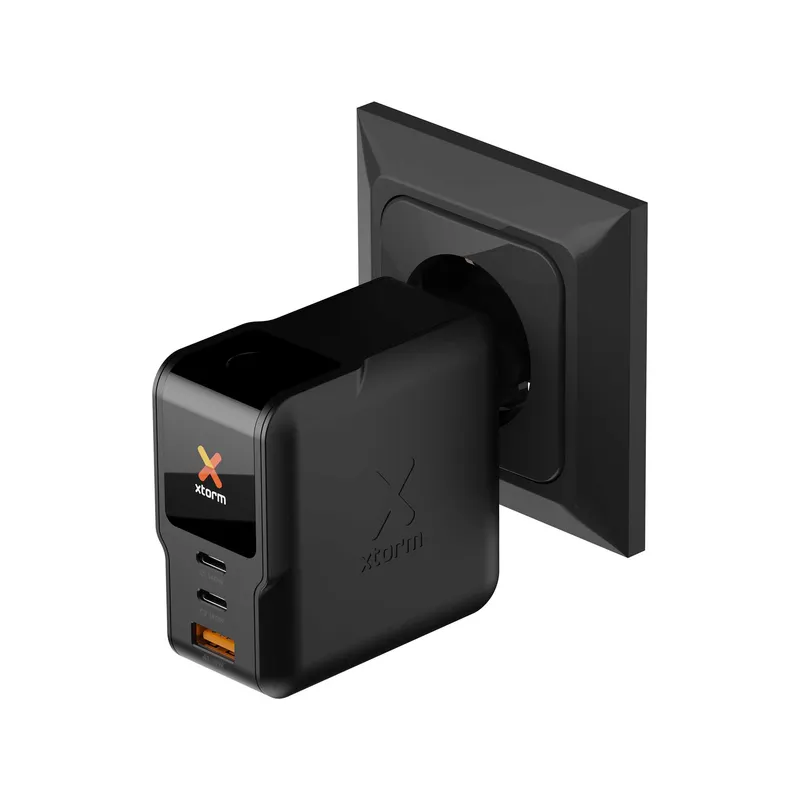 Xtorm 140W GaN3 NextGen Home Charger USB-C/C/A GRS Black - 9510377