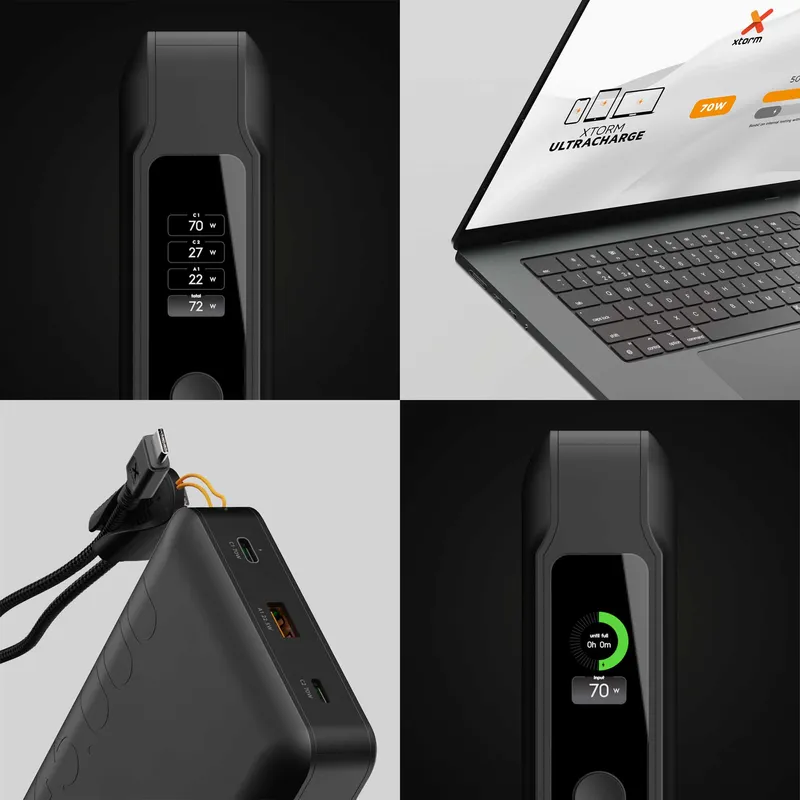 Xtorm GRS NextGen Power Bank 70W 45.000mAh USB-C/C/A Black - 9510368