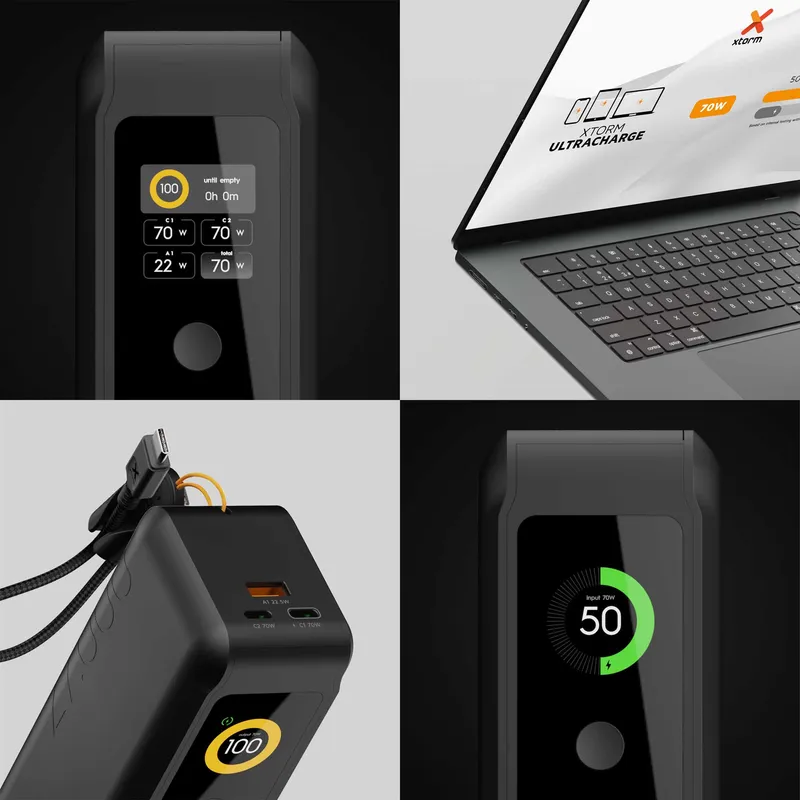 Xtorm GRS NextGen Power Bank 70W 27.000mAh USB-C/C/A Black - 9510363