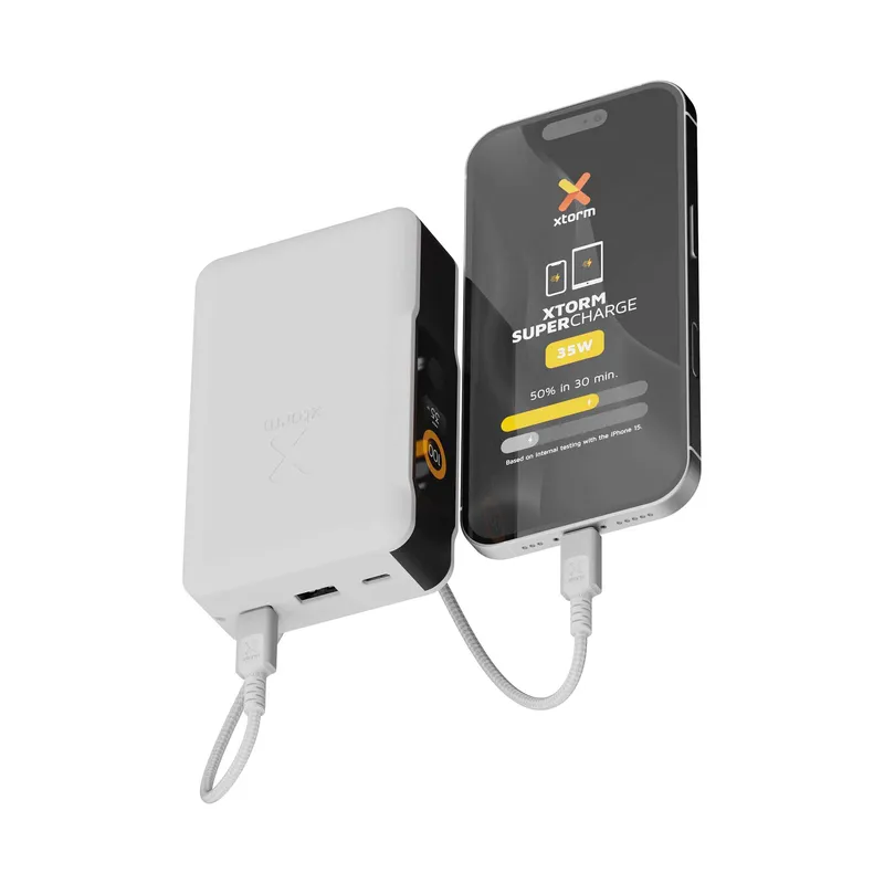Xtorm GRS NextGen Power Bank 35W 20.000mAh USB-C/C/A White - 9510359