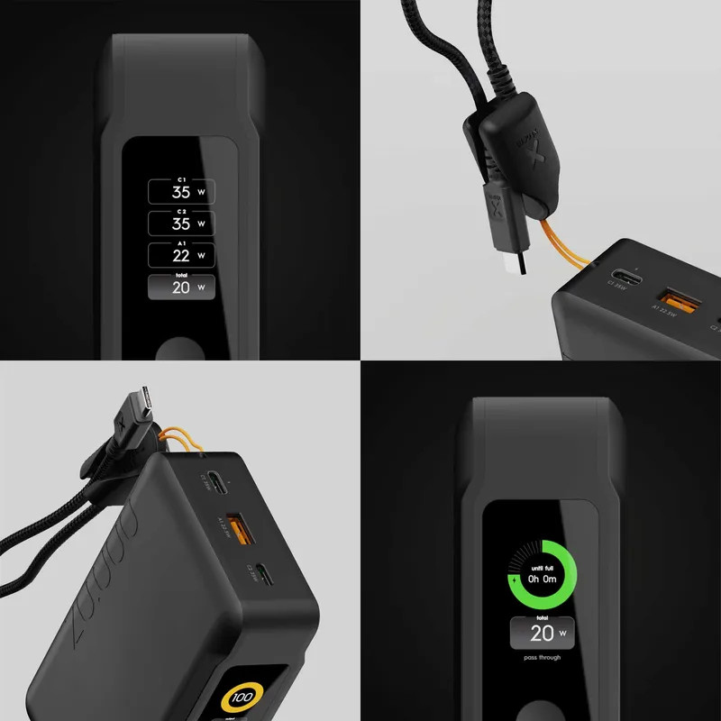 Xtorm GRS NextGen Power Bank 35W 20.000mAh USB-C/C/A Black - 9510360