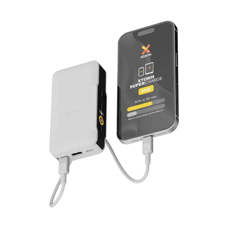 Xtorm GRS NextGen Power Bank 35W 10.000mAh USB-C/C/A White - 9510356