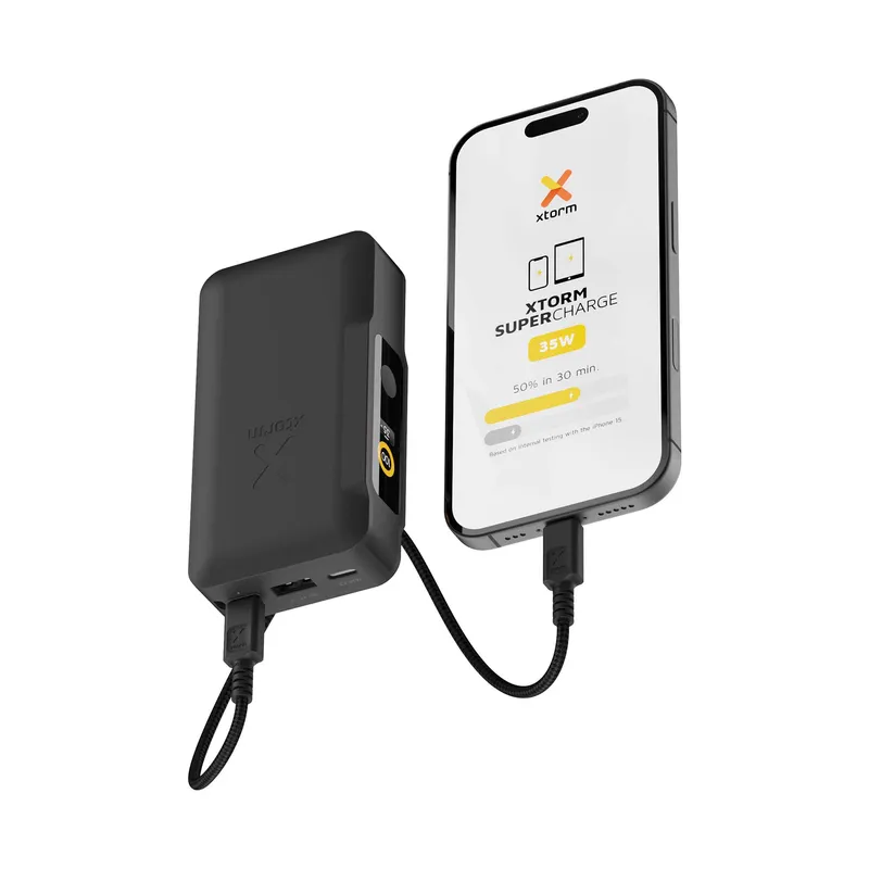 Xtorm GRS NextGen Power Bank 35W 10.000mAh USB-C/C/A Black - 9510357