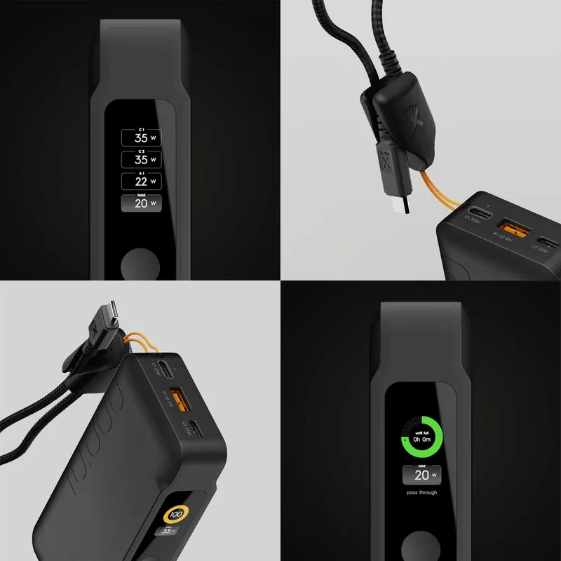 Xtorm GRS NextGen Power Bank 35W 10.000mAh USB-C/C/A Black - 9510357