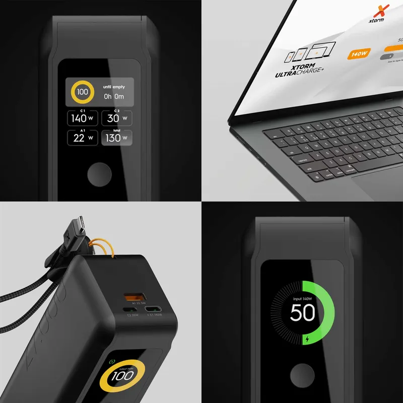 Xtorm GRS NextGen Power Bank 140W 27.000mAh USB-C/C/A Black - 9510366
