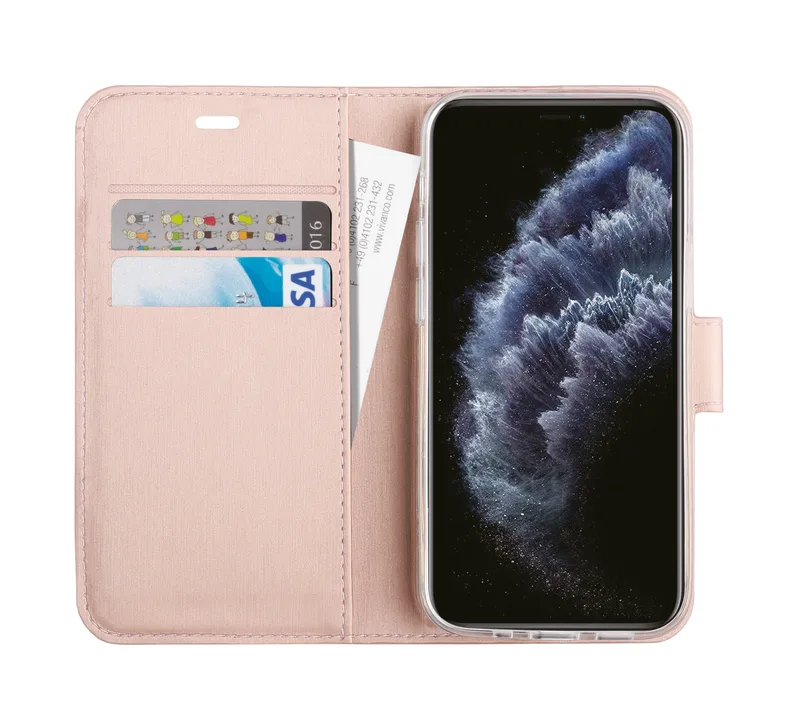 Vivanco Classic Wallet iPhone 12 mini  Rose Gold - 2862158