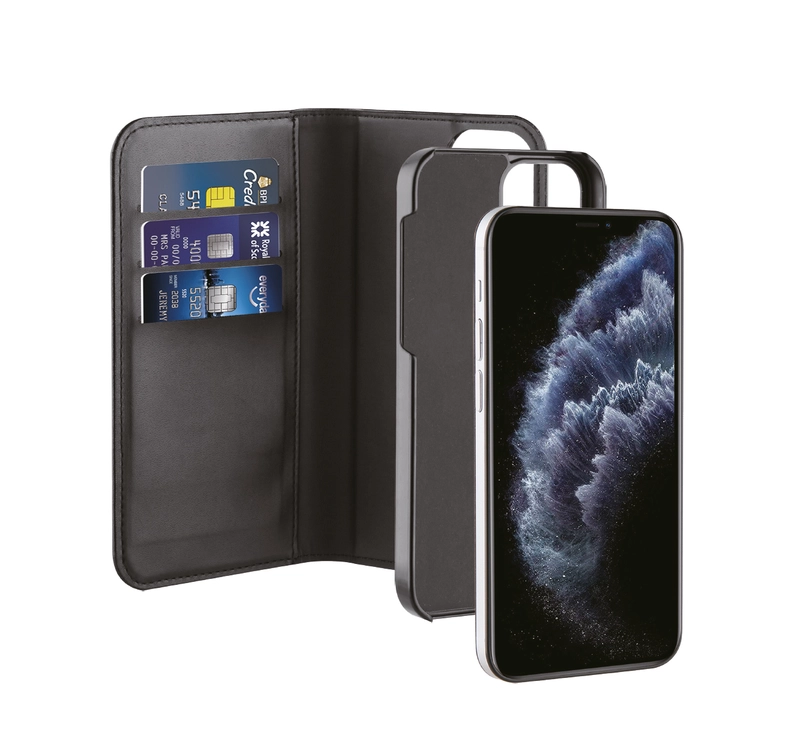 Vivanco 2in1 Wallet Case iPhone 12 mini Black - 2862159
