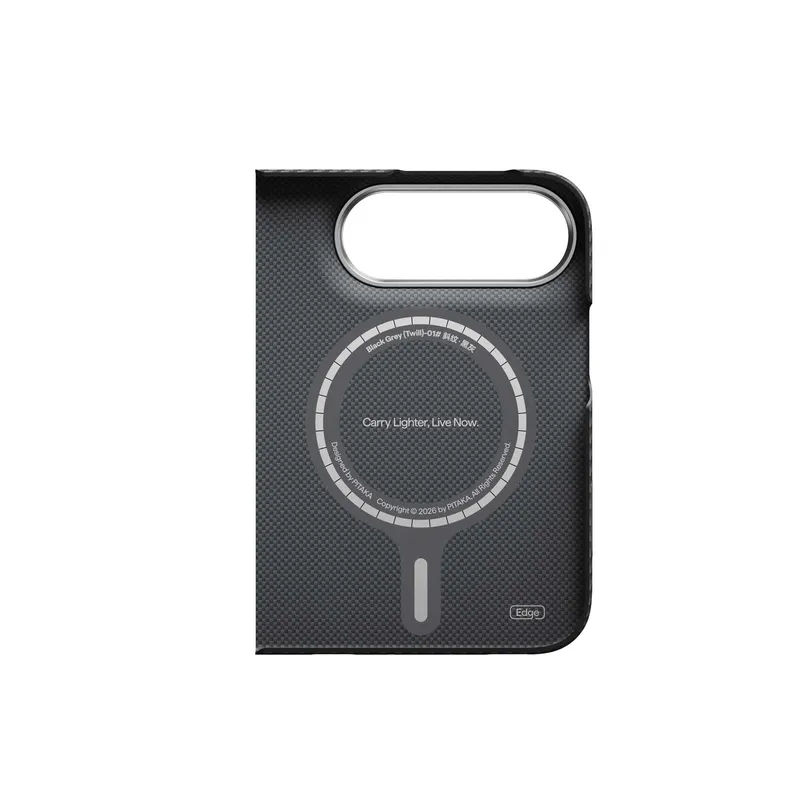 Pitaka Edge MagSafe Back+Hinge Case Apple iPhone Duo Black/Grey - 5436940